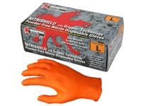 MCR 6016OXL Nitrishield with Grippaz Technology 6 mil Industrial/Food Service Grade Orange Fish-scale grip Powder Free