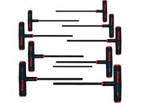 60909 9pc. Inch w/Pouch 9" Arm Power-T T-Handle Hex Key Set 9 Inch Series