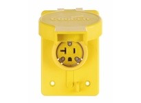 Cooper Eaton 60W33 Receptacle Single WT 20A 125V 2P3W | Durable Yellow Design