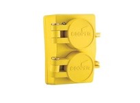 Cooper Eaton 60W33DPLX Receptacle Duplex WT 20A 125V 2P3W Str Yellow
