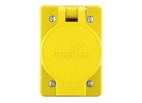 Cooper Eaton 60W47 Receptacle Single WT 15A 125V 2P3W | Durable Yellow