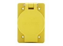 Cooper Eaton 60W48 Receptacle Single WT 20A 250V 2P3W Str Yellow