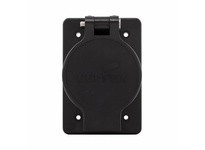 Cooper Eaton 60W48BK Receptacle Single WT 20A 250V 2P3W | Durable Black Design