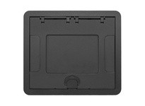 Hubbell Wiring 610GCCVRBKC 6/10G CARPET CVR INSERT BLACK POWDER