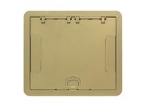 Hubbell Wiring 610GCCVRBRS CARPET CVR 6/10G FLUSH BRASS POWDER