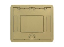 Hubbell Wiring 610GCCVRBRSC 6/10G Carpet Cover Insert Brass | YarinInd