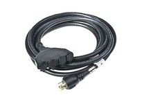 Generac 6112 20 ft. 30 Amp portable generator cord with NEMA L14-30P and (4) NEMA 5-20R outlets