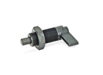 JWWINCO 612-10-3/4X16-AK GN612-10-3/4X16-AK Indexing Plunger with Lock Nut, Lock-Out, Steel, Thread:3/4-16" Length:2.72"