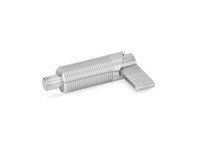 JWWINCO 612-6-M16X1.5-AK-NI GN612-6-M16X1.5-AK-NI Indexing Plunger with Lock Nut, Lock-Out, Stainless Steel, Thread:M16 Length:5
