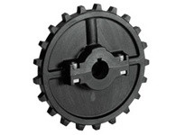 614-141-19 NS7700-21T Thermoplastic Split Sprocket With Keyway And Setscrew And Adapter TEETH: 21 BORE: 2 Inch
