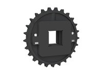 614-193-3 NS8500-25T Thermoplastic Split Sprocket TEETH: 25 BORE: 60mm Square
