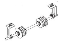 REXNORD 614-786-8 RET ROLLER ASSY W/4ROL16 RETURN ROLLER ASSEMBLY | Quality Industrial Supplies