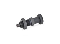 JWWINCO 617-6-M12X1.5-AK GN617-6-M12X1.5-AK Indexing Plunger with Nylon Knob and Lock Nut, Non Locking Type, Steel, Thread:M12 L