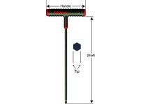 61824 Power-T T-Handle Hex Key 3/8" x 9" | YarinInd