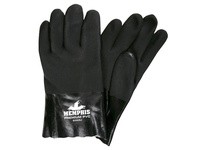 MCR 6200SJ Black PVC Non-Slip Finish Jersey Lined 10