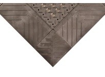 NoTrax 620F0612BL Injection Molded 620 Diamond Flex-Lok Ramp 6"X12" Female Black | Durable Industrial Flooring