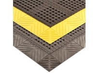 NoTrax 620K0066YL Injection Molded 620 Diamond Flex-Lok Corner Ramp 6"X6" Yellow | Industrial Supplies