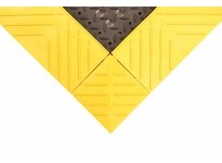 NoTrax 620S3036BY Injection Molded 620 Diamond Flex-Lok 30"X36" Black/Yellow