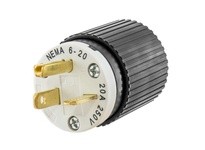 Hubbell Wiring 620SP PLUG IND GRD 20A 250V 6-20P | High-Quality Industrial Plug