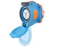 Meltric 63-14072 DSN20 RECEPTACLE POLY BLUE SIZE 1 TYPE 4X IP 69 2P+G 20 A 250 VAC 60 Hz NO AUX