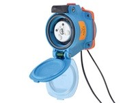 Meltric 63-14075-972 DSN20 RECEPTACLE POLY BLUE SIZE 1 TYPE 4X IP 69 1P+N+G 20 A 125 VAC 60 Hz +2 AUX