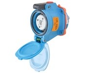 Meltric 63-14076 DSN20 RECEPTACLE POLY BLUE SIZE 1 TYPE 4X IP 69 2P+N+G 20 A 125/250 VAC 60 Hz NO AUX