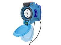 Meltric 63-14123-K16-972 DSN20 RECEPTACLE POLY BLUE SIZE 1 TYPE 4X IP 69 3P+G 20 A 208 VAC 60 Hz +2 AUX