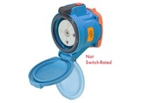 Meltric 63-34072-352-375-843 DSN30 RECEPTACLE POLY BLUE SIZE 2 TYPE 4X IP 69 2P+G 30 A 250 VAC 60 Hz NO AUX STRAIGHT INSERTION P