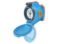 Meltric 63-34072-972-375-NC DSN30 RECEPTACLE POLY BLUE SIZE 2 TYPE 4X IP 69 2P+G 30 A 250 VAC 60 Hz +2 AUX MUSHROOM PAWL SELF-RE