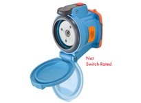 Meltric 63-34073-352 DSN30 RECEPTACLE POLY BLUE SIZE 2 TYPE 4X IP 69 3P+G 30 A 250 VAC 60 Hz NO AUX STRAIGHT INSERTION