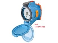 Meltric 63-34075-352-375 DSN30 RECEPTACLE POLY BLUE SIZE 2 TYPE 4X IP 69 1P+N+G 30 A 125 VAC 60 Hz NO AUX STRAIGHT INSERTION MUS