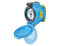 Meltric 63-34165-972-843-NC DSN30 RECEPTACLE POLY BLUE SIZE 2 TYPE 4X IP 69 1P+N+G 30 A 120 VAC 60 Hz +2 AUX PADLOCK PAWL SELF-R