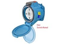 Meltric 63-34166-352 DSN30 RECEPTACLE POLY BLUE SIZE 2 TYPE 4X IP 69 2P+N+G 30 A 120/208 VAC 60 Hz NO AUX