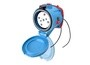 Meltric 63-38166-972-T117 DSN30 INLET POLY BLUE SIZE 2 TYPE 4X IP 69 2P+N+G 30 A 120/208 VAC 60 Hz +2 AUX