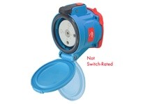 Meltric 63-64042-352 DSN60 RECEPTACLE POLY BLUE SIZE 3 TYPE 4X IP 69 2P+G 60 A 480 VAC 60 Hz NO AUX STRAIGHT INSERTION