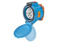 Meltric 63-64073-973 DSN60 RECEPTACLE POLY BLUE SIZE 3 TYPE 4X IP 69 3P+G 60 A 250 VAC 60 Hz +3 AUX