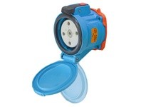 Meltric 63-64077 DSN60 RECEPTACLE POLY BLUE SIZE 3 TYPE 4X IP 69 3P+N+G 60 A 125/250 VAC 60 Hz NO AUX