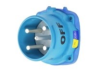 Meltric 63-88167 DSN100 Inlet Poly Blue Size 4 Type 4X | Industrial Supplies