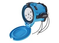 Meltric 63-94143-264 DSN150 RECEPTACLE POLY BLUE SIZE 5 TYPE 4X IP 69 3P+G 150 A 600 VAC 60 Hz +4 AUX