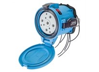 Meltric 63-94147-976 DSN150 RECEPTACLE POLY BLUE SIZE 5 TYPE 4X IP 69 3P+N+G 150 A 347/600 VAC 60 Hz +6 AUX