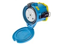 Meltric 63-94165 DSN150 RECEPTACLE POLY BLUE SIZE 5 TYPE 4X IP 69 1P+N+G 150 A 120 VAC 60 Hz NO AUX