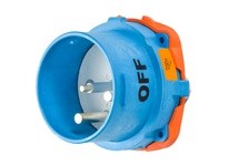 Meltric 63-98072 DSN150 Inlet Poly Blue Size 5 Type 4X | Industrial Supply