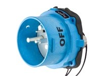 Meltric 63-98143-263 DSN150 INLET POLY BLUE SIZE 5 TYPE 4X IP 69 3P+G 150 A 600 VAC 60 Hz +3 AUX
