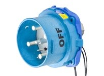 Meltric 63-98167-264 DSN150 INLET POLY BLUE SIZE 5 TYPE 4X IP 69 3P+N+G 150 A 120/208 VAC 60 Hz +4 AUX