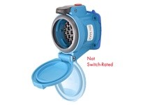 Meltric 63-B4002-352-843 DSN24c RECEPTACLE POLY BLUE SIZE 2 TYPE 4X IP 69 23P+G 10 A 480 VAC/ VDC 50/60 Hz STRAIGHT INSERTION PA