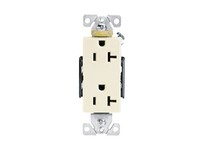Cooper Eaton 6342V Receptacle Deco Duplex 20A 125V 2P3W Swire Ivory | Durable Electrical Outlet