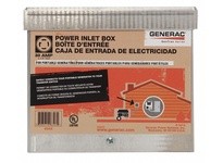 Generac 6343 30 Amp Power Inlet Box 125/250V raintight aluminum NEMA L14-30
