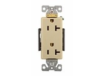 Cooper Eaton 6362V Receptacle Deco Dup20A125V2P3W B/Swire BrSt Ivory