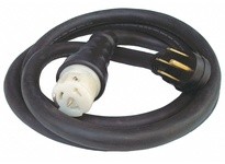 Generac 6390 50 ft. 50 Amp generator cord with NEMA 1450 male and locking CS6364 female