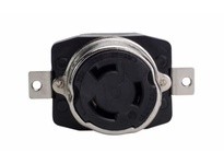 Cooper Eaton 63CR70 Receptacle CR 50A 125V 2P3W H/L Black | High-Quality Electrical Supplies